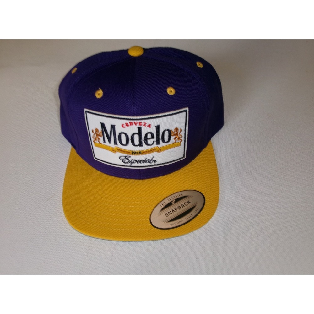 MODELO BEER PURPLE SNAPBACK FISHING BEACH GOLF HAT CAP VINTAGE DEADSTOCK U5